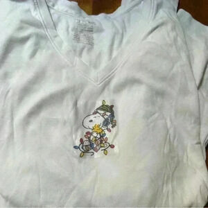 Snoopy Cherokee long sleeve V-neck T-shirt